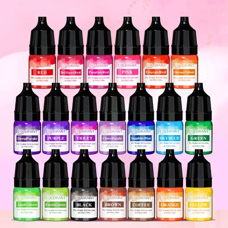 5ml/Bottle Candle Wax Pigment Colorant Non-Toxic Soy Candle Wax Pigment Liquid Dye Soy Wax DIY Soap Dyes Candle Making Supplies 5ml/Bottle Candle Wax Pigment Colorant Non-Toxic Soy Candle Wax Pigment Liquid Dye Soy Wax DIY Soap Dyes Candle Making Supplies
