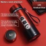 500ML-1Liter Stainless Steel Thermos Bottle with LED Temperature Display Sus304 Tea Water Bottle Vacuum Flask Portable Cups 2