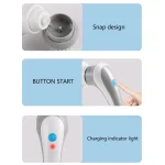 Handheld Scrubber Brush 360 Degree Rotation Electric Brush Cleaner 3 Replaceable Brush Heads Bathroom Kitchen Cleaner 6