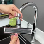 Kitchen Waterfall Three-mode Universal Swivel Extension Faucet Splash-proof Nozzle Sink Multi-function 6