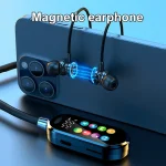 Color Screen Bluetooth 5.4 Earphones Neckband Headphones Wireless Headsets Noise Reduction Earbuds for Live Earphone Monitor 2