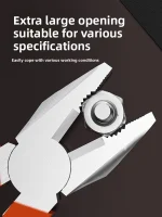 Electric Wire Pliers Large Opening Sharp Multifunction Tool for Cutting Twisting Gripping Metal Wires Heavy Duty Industrial Tool 6