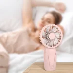 Portable Handheld Small Fan ABS Lightweight Cute Appearance USB Rechargeable Mini Fan For On Go Cooling Portable Mini Pocket Fan 4
