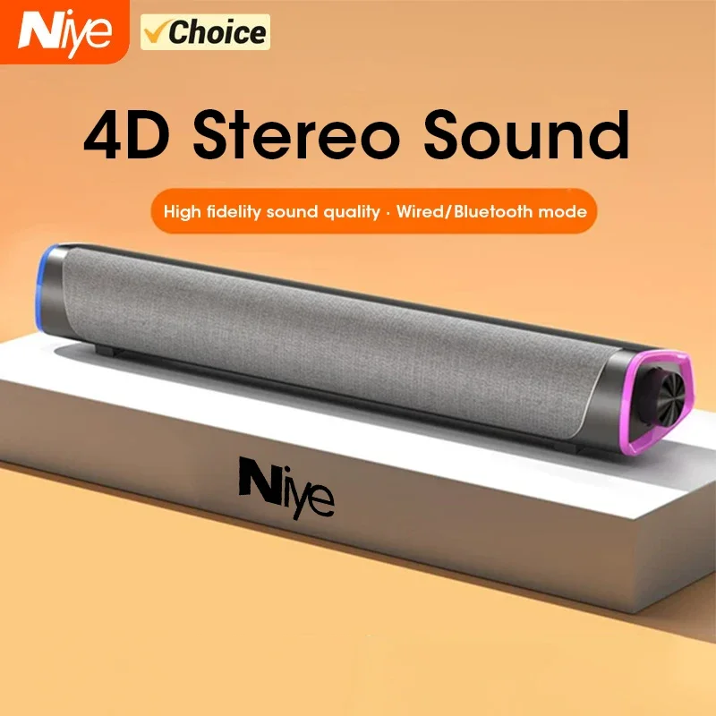 4D Computer Speaker Bar Stereo Sound Subwoofer Bluetooth Speaker For Macbook Laptop Notebook PC Music Player Wired Loudspeaker 4D Computer Speaker Bar Stereo Sound Subwoofer Bluetooth Speaker For Macbook Laptop Notebook PC Music Player Wired Loudspeaker