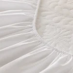 Waterproof Quilted Mattress Cover - Cotton Top, Antibacterial Fiber Fill, TPU Waterproof Layer - A-Class Health Standard 6