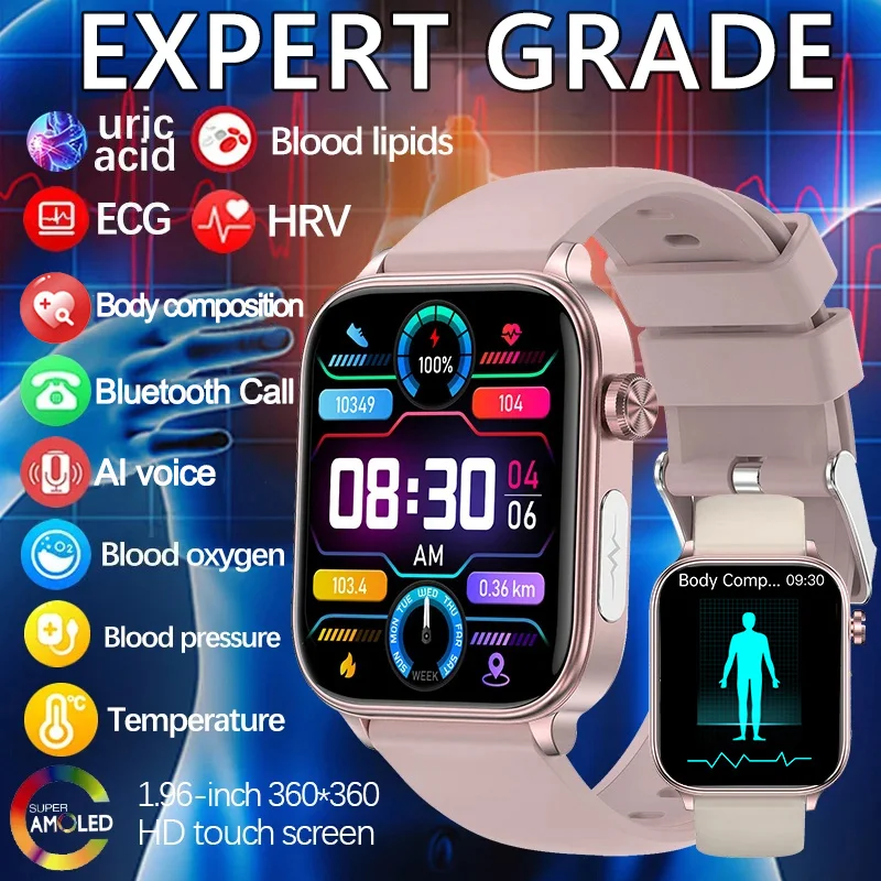 AI Diagnostic Detector Smart Watch Women Blood Lipid and Uric Acid Body Composition Test Women Menstrual Health Tracker 2025 New AI Diagnostic Detector Smart Watch Women Blood Lipid and Uric Acid Body Composition Test Women Menstrual Health Tracker 2025 New