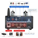 AIYIMA T9 PRO HiFi 5.2 Bluetooth Tube Amplifier VU Meter Stereo Power Amplifier  USB DAC COAX OPT Home Audio Amp 100Wx2 3