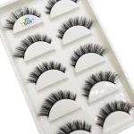 Natural 3D Mink False Eyelashes, Soft Wispy, Fluffy Eye Faux Lashes, Make Up Eyelash, Beauty Cat Cilios, 5 Pairs, 15 Styles 3