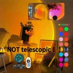 Sunset Light Projection Light With Remote Control 16-Color Night Light RGB Color Changing LED Light Bedroom photography prop 3