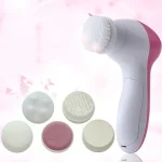 Electric 5 IN 1 Electric Facial Cleaner Brush Wash Machine Spa Skin Care Massage Blackhead Cleaning Facial Cleanser Tools 4