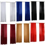 Modern Solid Satin Door Window Curtain Ornamental and Practical Integration Nice Room Semi-shading Drape Curtains