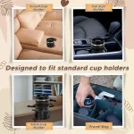 1pc SLR Lens Cup Camera Camera Lens Model Stainless Steel Casual Cup with Lid Coffee Mug White Black Coffee Mugs Creative Gift 4