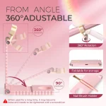 Cordless UV/LED Nail Lamp Set Handheld Light with Stand LCD Display Rechargeable USB Gel Nail Dryer for Quick Curing 3