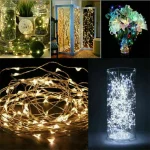 1Pack Fairy Light String Led Copper Wire String Light 1/2/3/5/10M Battery Powered For Bedroom Garden Party Wedding Decoration 3