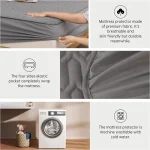Waterproof Thicken Mattress Cover Quilted Latex Mat Bed Covers Pad Skin-Friendly Fitted Sheet Protector Bedspread150/160/180x200 6