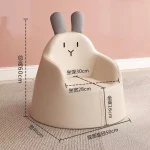 Children's Mini Cartoon Sofa Baby Cute Rabbit Bear Seat Removable Washable Boy Girl 1-6 Years Small Confortable Sofa for Reading 3