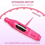 LINMANDA 6 In 1 Electric Nail Drills Kit Remove Polisher Manicure Portable Nail File Nail Drill Equipment  Pen Tools Machine 4