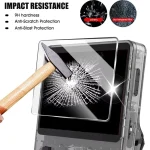 4 IN 1 Case+Glass for R36S Game Console Travel Carrying Storage Bag & Screen Protectors Tempered Glass Film for R36S Accessories 2