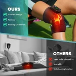 Knee Heating Massager Joint Physiotherapy Hot Compress Vibration Massage Elbow Shoulder Support Thermal Knee Pad Relieve Arthrit 5