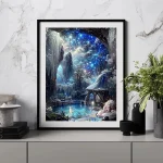 5D Diamond Painting Landscape Full Round Drill Mosaic Fantasy Paintings For Interior 30x40cm 4