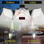 20w Solar Light 122/333led IP65 Waterproof Outdoor Indoor Solar Garden Lamp With Adjustable Head Wide Lighting Angle With 3 Mode 2