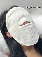 Hot compress towel hanging ear soft skin-friendly steam heating cold hot compress face towel wet compress irrigation face towel 2