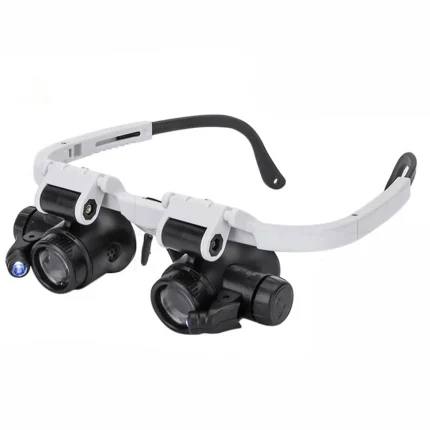 8X 15X 23X Adjustable Dual Polished Crystal Acrylic Lens Jewelry Watch Repair Magnifier Glass Head Eye Loupe Measurement Tools