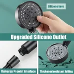 High Pressure Shower Head 3 Modes Adjustable Filter Shower Head Set New Bathroom Shower Head Accessories Sprayer 5