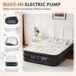 JHK Queen Twin Size Air Mattress Blow Up Double Height Non-Slip Bottom Weight Capacity 660 lbs Air Bed for Bed Home or Camping 2