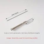 A set of candle punching tools Candle Core Piercing Needle Drilled Holes for DIY Candle Making Compatible with Wax, Soy Crafting 6