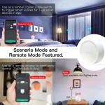 New Tuya ZigBee Smart Knob Switch DIY Wireless Scene Button Rotatable Dimmer Switch Home Appliances Automation Linkage Remoter 3