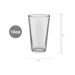 8-Piece Set High-Quality Drinking Glasses Elegant Drinkware Stackable Durable Dishwasher Safe Glasses Home Bar Kitchen Party 5