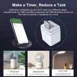 Tuya Smart Micro USB Adaptor Switch 5V, WiFi Mini USB Power Adaptor Compatible with Alexa Hey Google for Home Automation 2