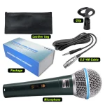 Wired Professional Condenser Microphone Mic For PC Karaoke Machine System Sound Room Gaming Gamer Audio Sing Live Streaming Kits 6
