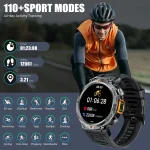 EIGIIS KE3 2025 New Bluetooth Call smartwatch for men Full Touch Screen With Health Monitor heart rate Flashlight Smart watch 4