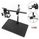 Alloy Tabletop Microscope Stand: Suitable for Microscopes with 50mm Diameter Sturdy Multi-functional Multi-axis Rotation 2