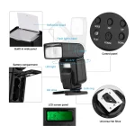 Andoer Flash Speedlite GN40 Adjustable LED Fill Light On-camera Flash With Bracket Replacement for Canon Nikon DSLR Cameras 4