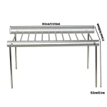 Folding Portable Stainless Steel BBQ Grill BBQ Grill Mini Pocket BBQ Grill Barbecue Accessories For Home Park Use 6