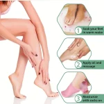 2 Pack Moisturizing Silicone Gel Socks for Dry Cracked Feet Nourishing Skin Lubricating Foot Care Massage Socks 6