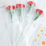 1/3pcs Artificial Flowers Handmade Crochet Rose Finish Product Outdoor Garden Wedding Bridal Bouquets Home Bonsai Party Diy Gift 5