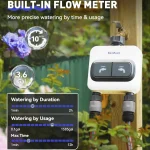RainPoint Smart 2 Zone Watering Timer WIFI Garden Automatic Irrigation System Drip Sprinkler Controller Valve Garden Water Timer 5