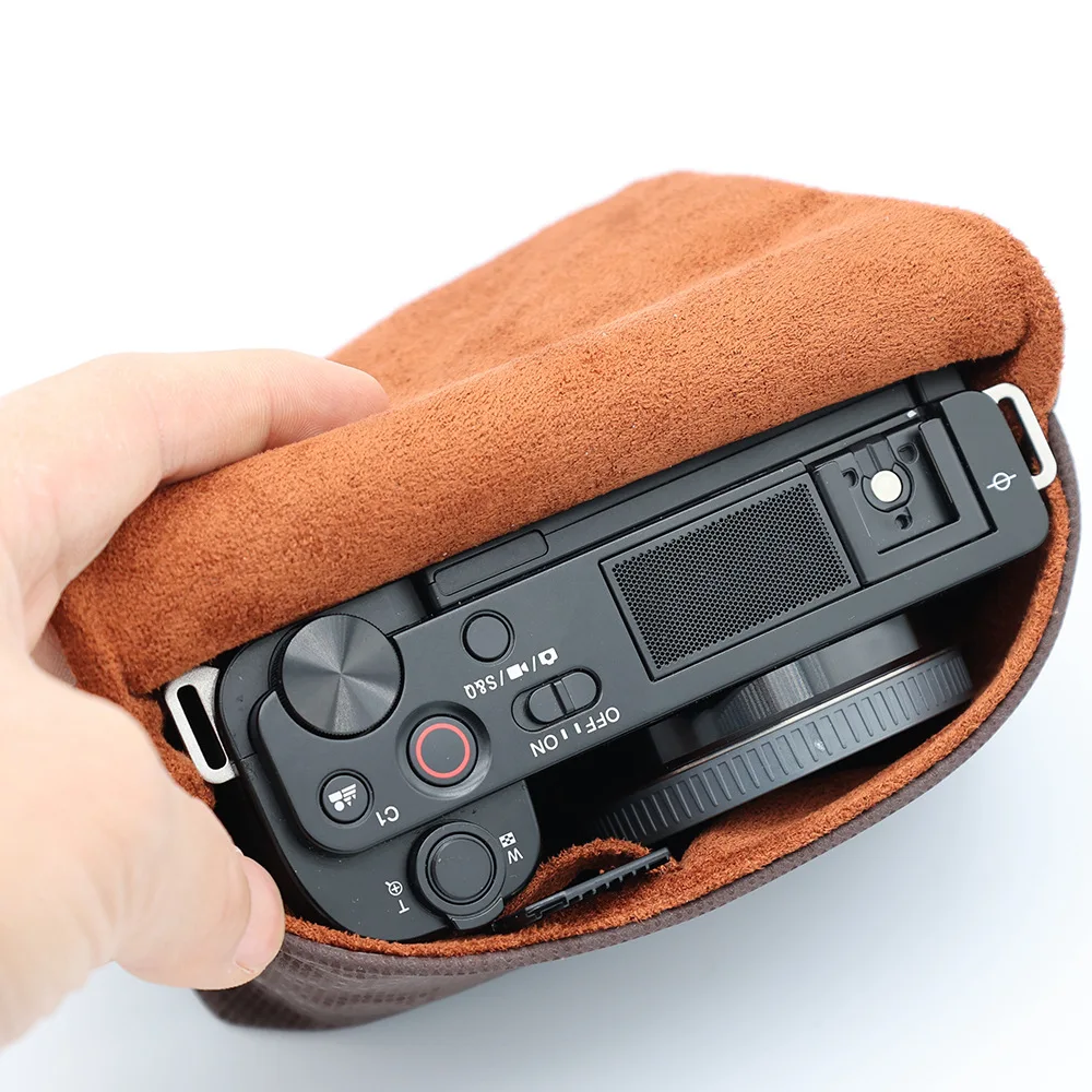 Camera Storage Bag Portable Camera Bag Case Storage Pouch Inner 11*7*4cm for So-ny ZV1 ZVE10 Body for Canon G7X III etc Camera Storage Bag Portable Camera Bag Case Storage Pouch Inner 11*7*4cm for So-ny ZV1 ZVE10 Body for Canon G7X III etc