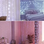 USB Christmas LED curtain lights, indoor fairy curtain lights, suitable for bedroom, background windows, holiday lighting 4