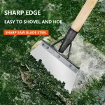 30cm Metal Weed Cleaning Shovel Stainless Steel Cleaning Shovel for Moss Multifunctional Outdoor Garden Shovel Farm Weeding Tool 4