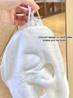 Hot compress towel hanging ear soft skin-friendly steam heating cold hot compress face towel wet compress irrigation face towel 3
