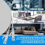 Cat 6 Ethernet Cable Flat Internet Network Cables Cat6 Ethernet Patch Cable Short White Computer LAN Cable with Snagless RJ45 6