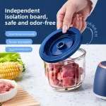 TINSOL 350ML Electric Meat Grinder Food Chopper Garlic Masher USB Multi-Function Vegetable Slicer Blender Kitchen Mixer 4