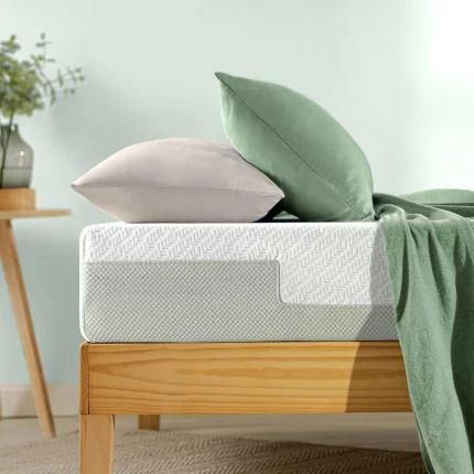 8 Inch Green Tea Luxe Memory Foam Mattress, Queen, Pressure Relieving, Mattress in A Box,, Customized