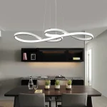Modern Kitchen Island Pendant Lights Bar Table Dining Room Decor Hanging Lights Remote Dimming Kitchen Led Cord Pendant Lamp 3