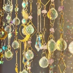 Hanging Crystal Pendant Garden Suncatcher Wind Chimes Rainbow Prism Crystal Chain for Window Drop Bell Christmas Tree Home Decor 6